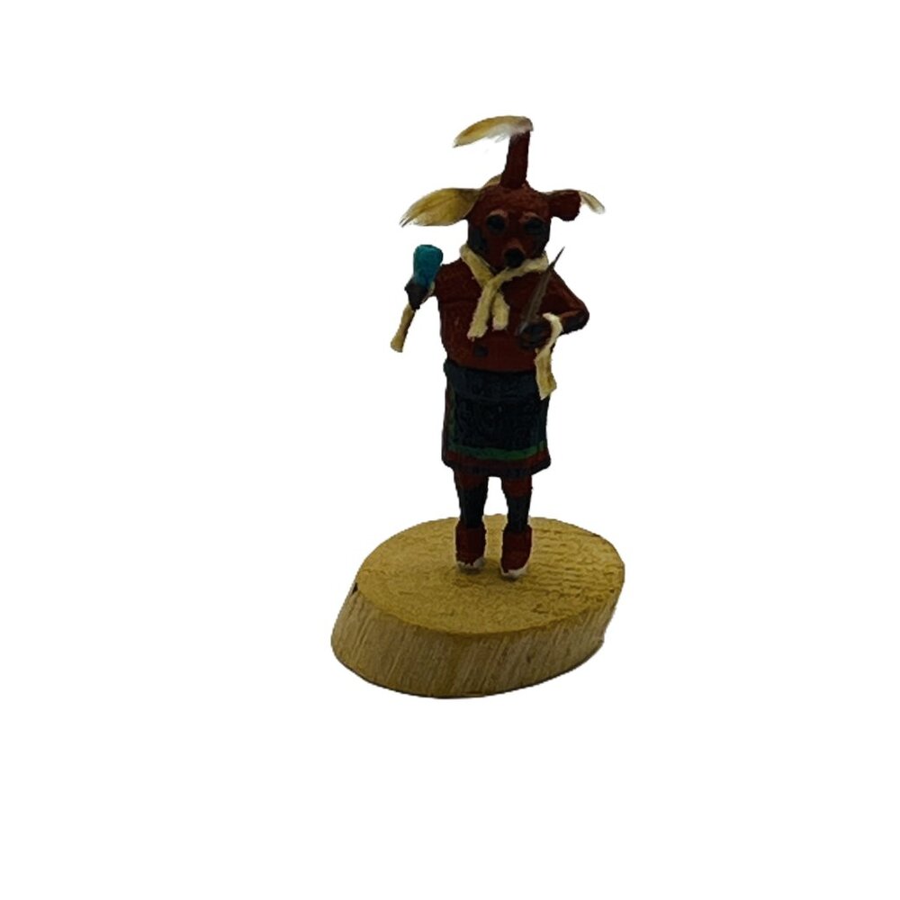 Handmade Miniature 1.5" (app.) Kachina Doll - "Mudhead" - Picture 6 of 8